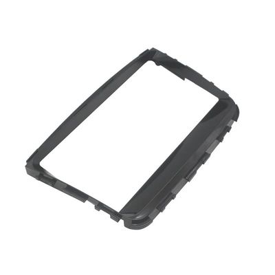 HJLXCSLUJ Car Replacement 10" 2 Din Car Radio Frame Kit Compatible with Rexton/Musso Auto Stereo Refit Fascia Multimedia Player Center Console Holder+Cable Car Interior(10 inch Fascia)