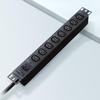 Power Strip, 8 Outlets IEC C13 Metal PDU Power Strip,Built-in C20 Outlet Extender Heavy Duty, 16A 250V 4000W Server Rack PDU/Data Center Power view 1