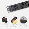 Power Strip, 8 Outlets IEC C13 Metal PDU Power Strip,Built-in C20 Outlet Extender Heavy Duty, 16A 250V 4000W Server Rack PDU/Data Center Power view 4
