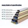 Metal Cord Cover,Stainless Steel Decorative Cable Hider, Floor Cable Concealer, Lamp Cord Cover, Cable Management, Self-Adhesive Antique Wire Hider, Aluminum Alloy Wire Hiders For TV On Wall(Brushed s view 4