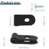 100 Pcs 1/8 Inch Black Nylon Screw Mounting R-type Cable Clip Wire Clamp, 3.3mm Cable Clip Wire Clamp for Wire Management, Stainless Steel Screws Included view 3
