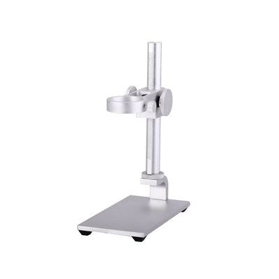 JOEBO Microscope Kit Stand Microscope Mini Foothold Table Frame for Microscope Repair Soldering Microscope Lens Adapters(Silver)