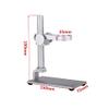 JOEBO Microscope Kit Stand Microscope Mini Foothold Table Frame for Microscope Repair Soldering Microscope Lens Adapters(Silver) view 2