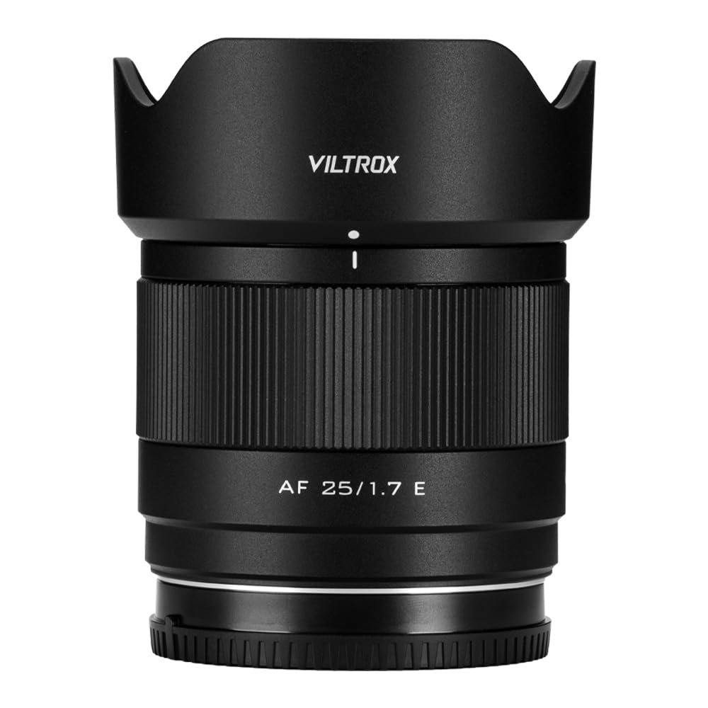 VILTROX 25mm f/1.7 F1.7 APS-C Auto Focus Lens for E-Mount Cameras,Large Aperture Camera Lens for Sony a6000 a6100 a6300 a6400 a6500 a6600 ZV-E10 FX30 A6700 ZV-E10II