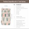Dadanism 6-7 Inch Embroidered Flower Padded Sleeve for All-New 7" Kindle Paperwhite, 7" Kindle Colorsoft, 6" Kindle, Protective Sleeve Case for 6" Kobo Clara BW/Colour E-Reader, Beige Plants view 2