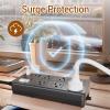 10FT Outdoor Waterproof Power Strip Surge Protector with 6AC Outlets 4USB Ports Power Switch Safety Lock, ETL Certified for Patio Garden Charging view 4