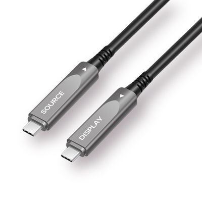 10m (32ft) Full-Function USB-C Fiber Optic Cable, 8K@60Hz & 4K@144Hz Video Output, 10Gbps High-Speed Data Transfer, 70W PD Fast Charging, Perfect for VR Headsets, Gaming, and Video Projection