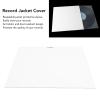 10PCS Record Jacket Cover for 12 Inch Records, White Cardboard Dust Resealable Record Sleeves view 3