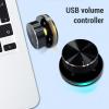 banapoy USB Volume Control, Computer External Volume Remote Button PC Multimedia Controller Knob with RGB Light, One Key Mute Function, Volume Adjustment Knob for Android System view 2