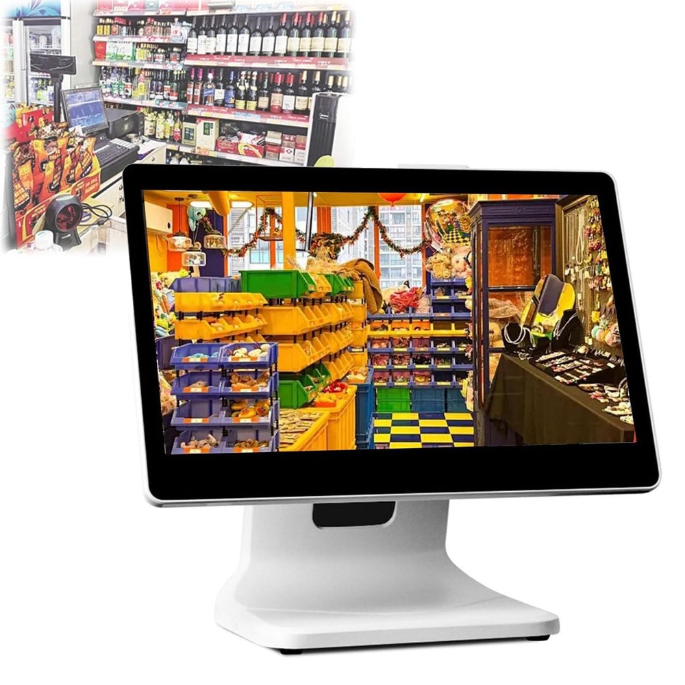 MXHACD 15.6" Touch Screen Cash Register,Adjustable Angle,POS Cash Register,for Retail, Restaurant,Store