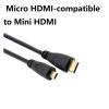 1080p 3D M/i/ni HDMI-Compatible to M;ic/ro HDMI-Compatible Cable Compatible with The Projector's Public to Public 1M 1.8M Cable(0.3 m) view 2
