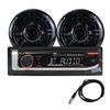 Dual Electronics MXP152B Marine Stereo with (2) 6.5" Marine Speakers & Antenna | AM/FM Boat Radio Digital Media Receiver with Built-in Bluetooth | USB Playback with 2.1A Fast Charging | Black view 1