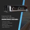 Dual Electronics MXP152B Marine Stereo with (2) 6.5" Marine Speakers & Antenna | AM/FM Boat Radio Digital Media Receiver with Built-in Bluetooth | USB Playback with 2.1A Fast Charging | Black view 2