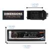 Dual Electronics MXP152B Marine Stereo with (2) 6.5" Marine Speakers & Antenna | AM/FM Boat Radio Digital Media Receiver with Built-in Bluetooth | USB Playback with 2.1A Fast Charging | Black view 4