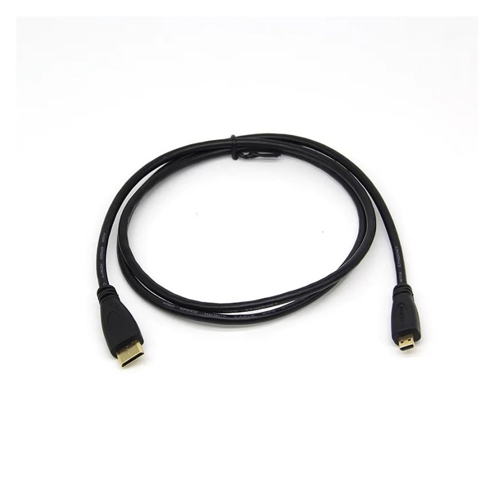 1080p 3D M/i/ni HDMI-Compatible to M;ic/ro HDMI-Compatible Cable Compatible with The Projector's Public to Public 1M 1.8M Cable(1 m)