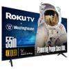 Westinghouse Roku TV - 55 Inch Smart TV, 4K UHD QLED Television w/HDR 10+, Dolby Vision, Wi-Fi & Mobile App Connectivity, Flat Screen Compatible w/Apple HomeKit, Alexa, & Google Assistant view 1