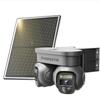 PHANSATIM Non WiFi Security Solar Outdoor Camera Wireless,4G LTE Cellular Solar Powered Outside Cameras for Home Surveillance,Dual Lens 360 Video, PTZ Motion Detection Sensor, Built in SIM Card view 1