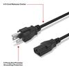 Staples TECH AC Power Cord, 6 ft, Black, Male to Male Replacement Power Cable for PCs/Monitors/Printers view 3