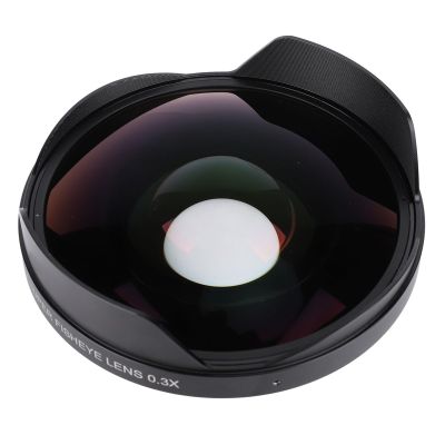 Asixxsix 0.3X Fisheye Lens, Aluminum Alloy Construction, Universal 72MM Thread Mount, Manual Focus, Wide Angle, Long Depth of Field, Compatible