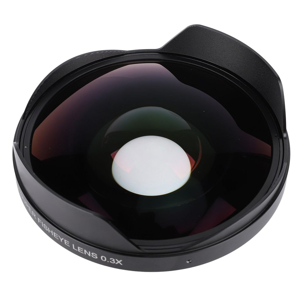 Asixxsix 0.3X Fisheye Lens, Aluminum Alloy Construction, Universal 72MM Thread Mount, Manual Focus, Wide Angle, Long Depth of Field, Compatible