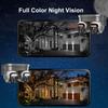 PHANSATIM Dual Lens Outdoor Cameras for Home Security with 64G Card- 4G LTE Cellular No WiFi NeedWired Security Cameras Wireless Outdoor with Floodlight Color Night Vision, PIR Detection Siren view 4