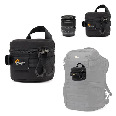 Lowepro ProTactic LCS 8 x 8 III Camera Lens Case, Camera Lens Pouch Bag, fits 50mm F/1.8, for DSLR and Mirrorless Cameras, Vol-0.3L Dim: 3.15x3.15x3.15in, Camera Bag, for Photographer/Videographer