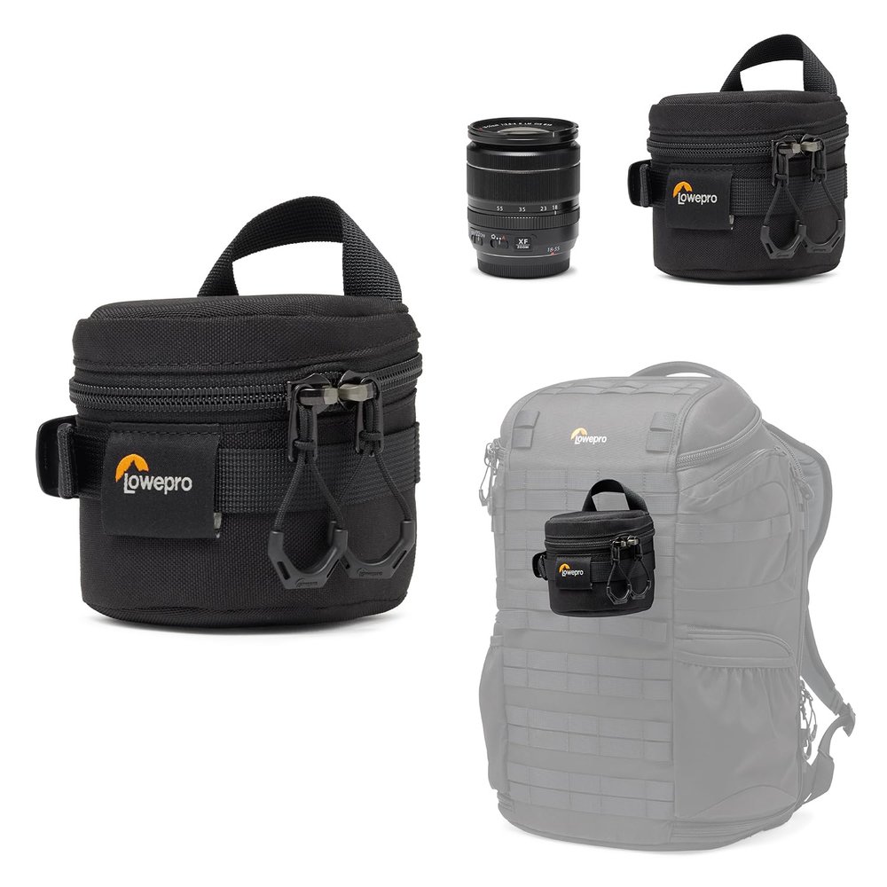 Lowepro ProTactic LCS 8 x 8 III Camera Lens Case, Camera Lens Pouch Bag, fits 50mm F/1.8, for DSLR and Mirrorless Cameras, Vol-0.3L Dim: 3.15x3.15x3.15in, Camera Bag, for Photographer/Videographer
