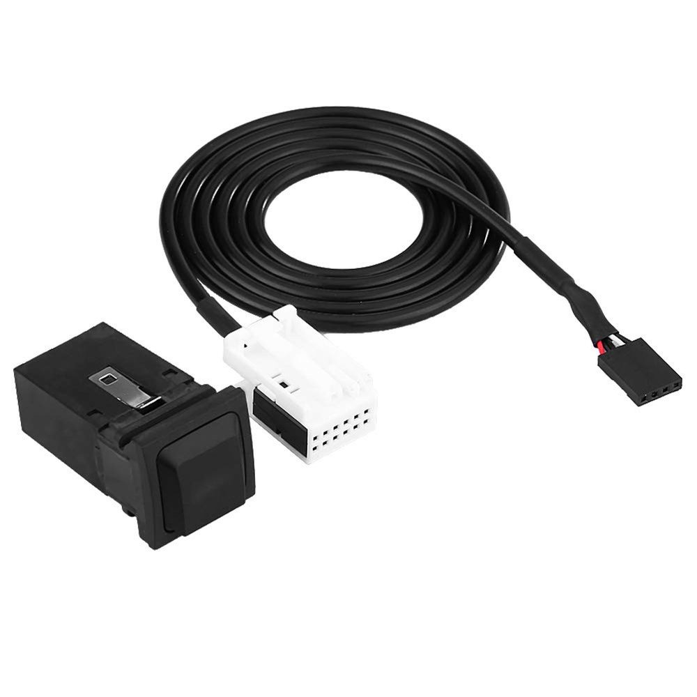Keenso USB Audio AUX Switch, Car USB Audio AUX Switch Cable with The Socket and Play for RCD510 RCD310 R MK5 MK6 5KD035724