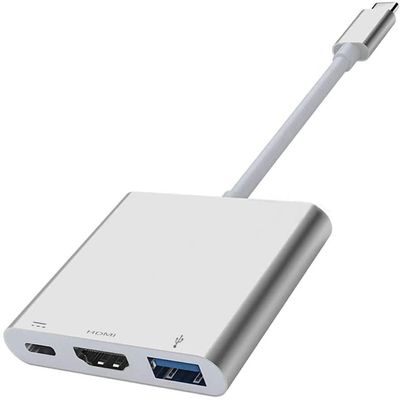 USB C to 4K HDMI Adapter PD Port HDTV Adapter Compatible with iPad Pro 11" (1st/2nd/3rd/4th Gen), Charger Port TV Video Hub Type-C Projector Converter