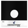 25 CheckOutStore Black Paper Record Polylined with Hole for 12" LP Vinyl 33 RPM (Inner Sleeves) view 2