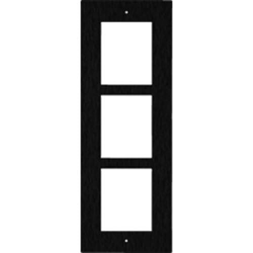01283-001 IP Verso and LTE Verso 3-Module Frame, in Wall Flush Mount, Black