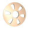 1/4 10.5 Inch Empty Takeup Reel, 6 Hole Aluminum Alloy Design, Universal Opening Machine Part, Classic 6 Hole Wind, Low Noise Replacement for Tape Deck Reels (Gold) view 3