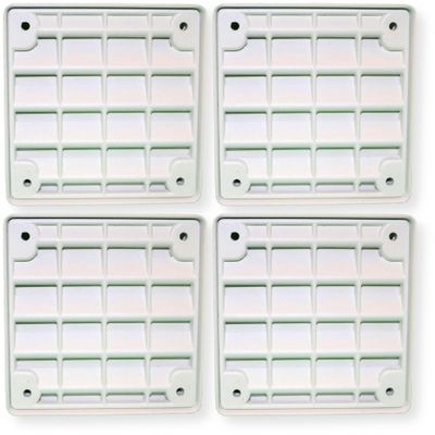 ET-1010-W Pack of 4 Vandal Resistant Emergency Wall Speakers, White; Wall/Ceiling Mount; No Lettering; Indoor/Outdoor Use; 25/70V; for FAS; Cast Metal Housing