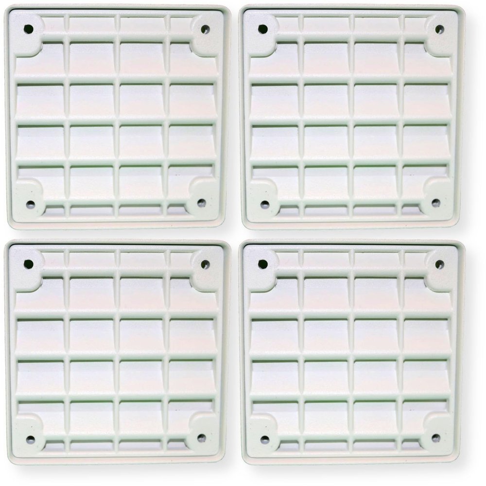 ET-1010-W Pack of 4 Vandal Resistant Emergency Wall Speakers, White; Wall/Ceiling Mount; No Lettering; Indoor/Outdoor Use; 25/70V; for FAS; Cast Metal Housing