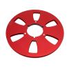 1/4 10.5 Inch Empty Takeup Reel, 6 Hole Aluminum Alloy Design, Universal Opening Machine Part, Classic 6 Hole Wind, Low Noise Replacement for Tape Deck Reels (Red) view 1