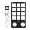 12 Key Knob Keyboard Programmable USB Red Switch Mechanical Keypad DC 5V 1A for Office Game Music Media view 1