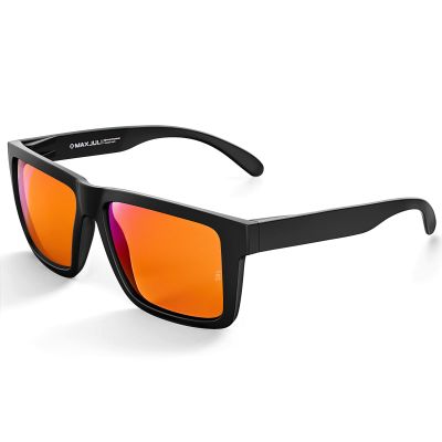 MAXJULI Blue Light Glasses XXL Size Double Extra Large Z87 for Big Wide Heads Men 8228(Orange)