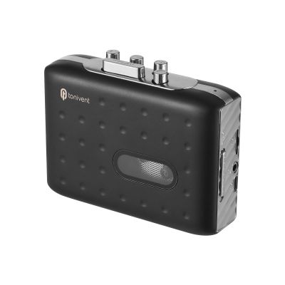 Portable Cassette to MP3 Player Mini Tape Player MP3 Converter Builtin Microphone and 3.5mm Headphone Input Software CD Cassette Capture Audio Music Player Compatible with PC