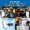 GetD AI Glasses for Men & Women, Smart Sunglasses Powered by ChatGPT with 145-Language Translation, Bluetooth 5.4, 11H Music/9H Call, UV400 & Polarized Lenses for Travel & Daily Use, Red Frame view 4