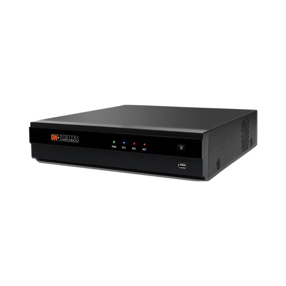 Digital Watchdog VMAX IP Plus DW-VP124T8P 8-Channel PoE NVR with 4 Virtual Channels and 4TB Storage