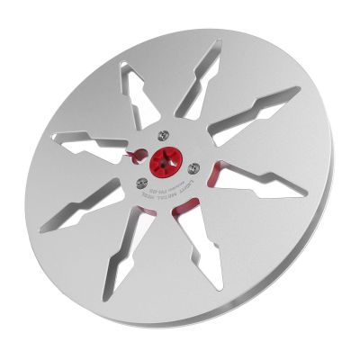 7 x 1/4 Empty Take Up Reel to Reel Small Hub, Aluminum Alloy Empty Tape Reel, 7 inch 8 Holes 1/4 Opening Empty Reel, Open Take Up Reel to Reel Hub for Reel Tape Drive (Silver)