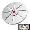 7 x 1/4 Empty Take Up Reel to Reel Small Hub, Aluminum Alloy Empty Tape Reel, 7 inch 8 Holes 1/4 Opening Empty Reel, Open Take Up Reel to Reel Hub for Reel Tape Drive (Silver) view 2
