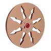 7 x 1/4 Empty Take Up Reel to Reel Small Hub, Aluminum Alloy Empty Tape Reel, 7 inch 8 Holes 1/4 Opening Empty Reel, Open Take Up Reel to Reel Hub for Reel Tape Drive (Gold) view 1