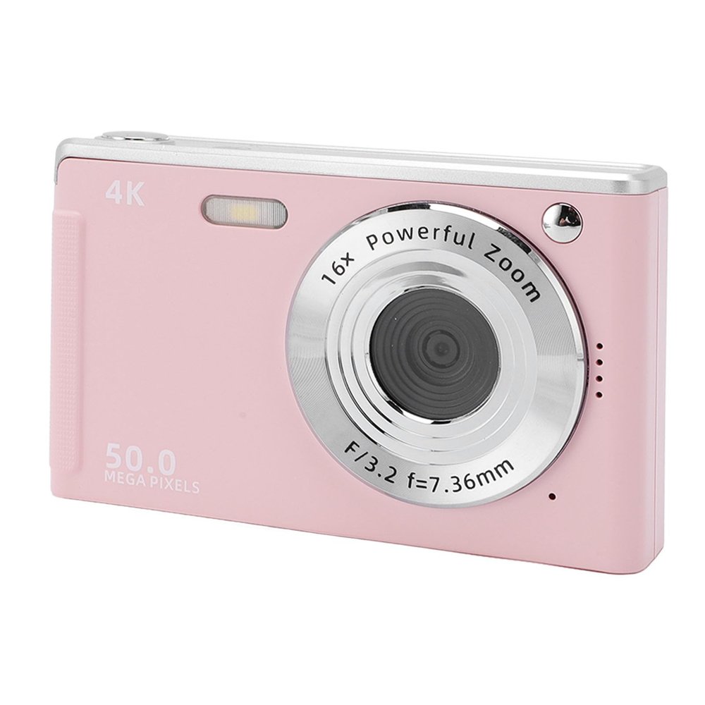 50MP 4K Digital Camera, CMOS Digital Point and Shoot Camera with Fill Light, 16x Zoom, Anti Shake, AF Autofocus, 2.8 LCD Screen, Support Up to 32G SD, Compact Camera for Travel