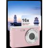 50MP 4K Digital Camera, CMOS Digital Point and Shoot Camera with Fill Light, 16x Zoom, Anti Shake, AF Autofocus, 2.8 LCD Screen, Support Up to 32G SD, Compact Camera for Travel view 2