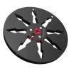 7 x 1/4 Empty Take Up Reel to Reel Small Hub, Aluminum Alloy Empty Tape Reel, 7 inch 8 Holes 1/4 Opening Empty Reel, Open Take Up Reel to Reel Hub for Reel Tape Drive (Black) view 1