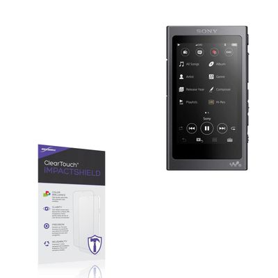 BoxWave Screen Protector Compatible with Sony NW-A40 Walkman - ClearTouch ImpactShield (2-Pack), Impenetrable Screen Protector Flexible Film