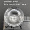 Microscope Kit 2PCS 20mm Round Optical PMMA Fresnel Lens Solar Condensing Lens Focal Length 10mm 50mm LED Condenser Microscope Lens Adapters(50MM_2MM) view 2