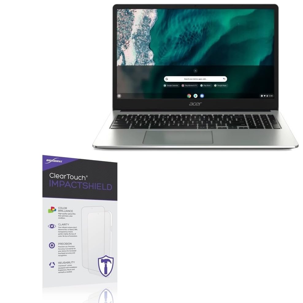 BoxWave Screen Protector Compatible With Acer Chromebook 315 (CB315-4H) - ClearTouch ImpactShield (2-Pack), Impenetrable Screen Protector Flexible Film