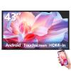 43" Multi-Touch Screen Industrial Monitor, FHD 1080P Digital Signage Display for Advertising, Reverse Control Laptop, Wireless Screen Mirroring, Built-in Speakers, USB, HDMI Ports view 1